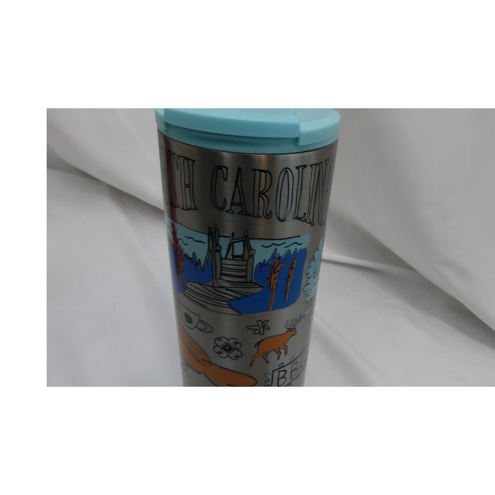 Starbucks Tumbler Unisex 16oz Silver North Carolina Been There Series 2021